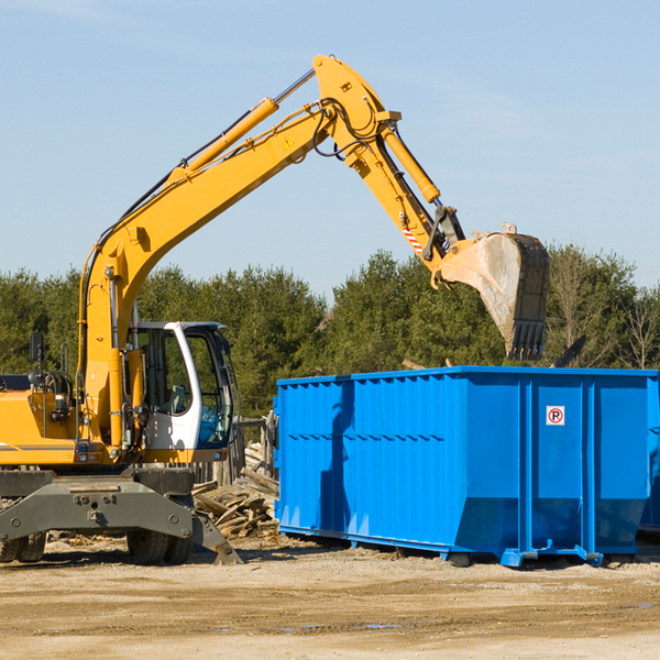 what happens if the residential dumpster is damaged or stolen during rental in Spavinaw OK